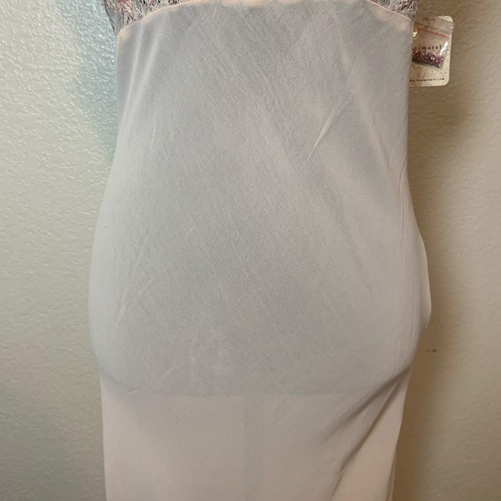 NWT Intimately Free People Midnight Magic Maxi Slip Dress Pink Beaded Medium - Picture 4 of 16